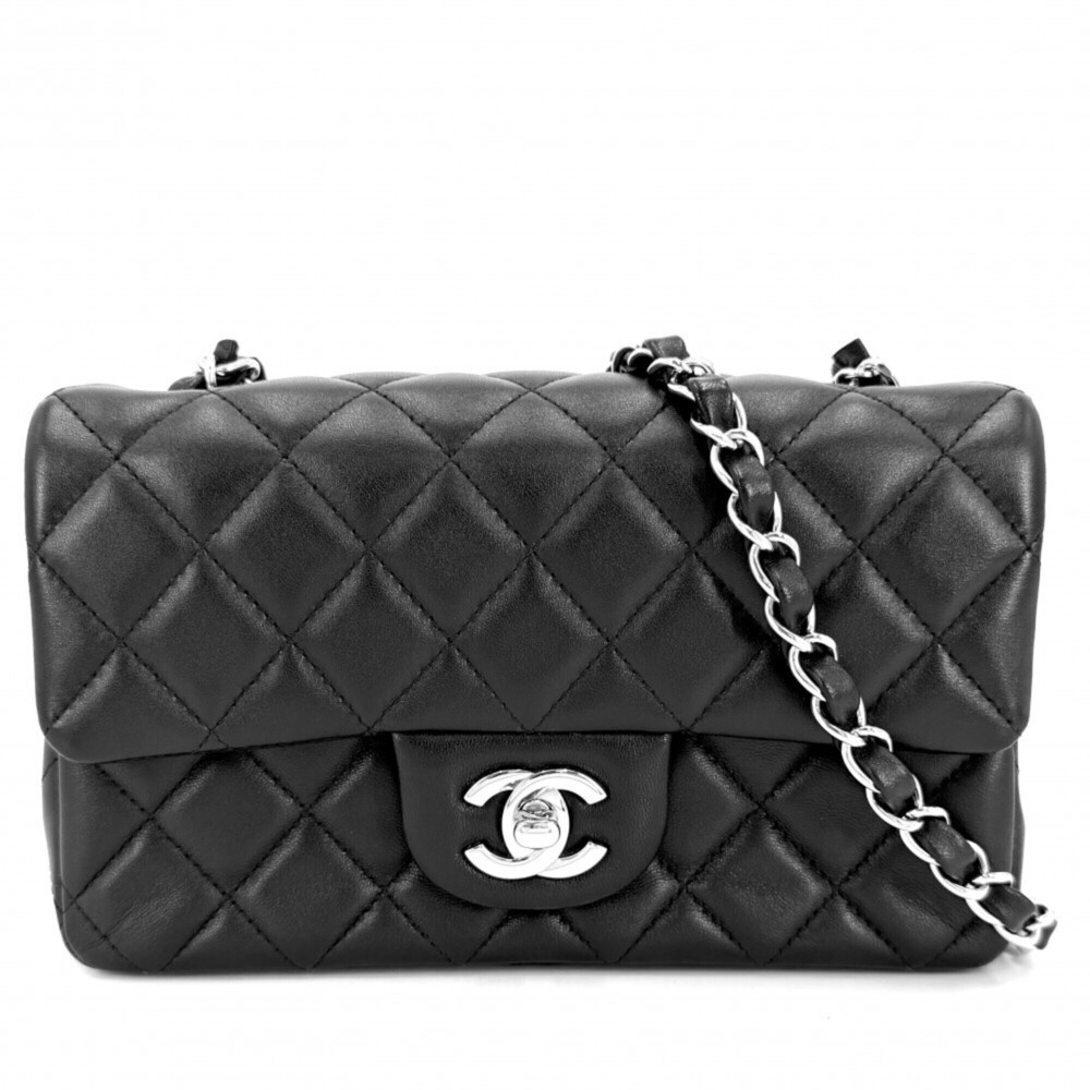 Chanel Mini Matelasse Shoulder Bag for Women, Chain, Turnlock Closure, Bag, C...